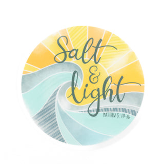 Salt & Light with Sun and Waves Matthew 5:13-16 Sticker