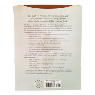 The Holy Bible The Barbour Simplified KJV Bible Promise Book Edition