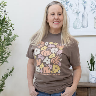 Bless The Lord Oh My Soul Pumpkin Design Graphic Tee