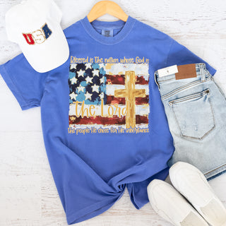 Blessed is the Nation Whose God is The Lord Graphic Tee
