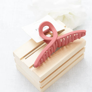 Hair Clip Claw Large with Criss Cross in the Color Rust Judson
