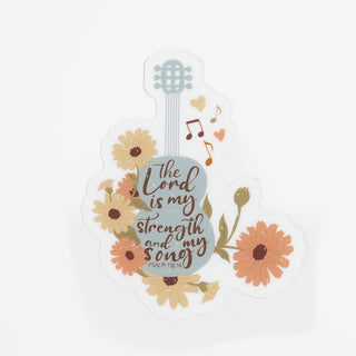 The Lord is my Strength and My Song | Psalm 118:14 - Sticker - Bennett Avenue Boutique