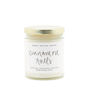 Soy Scented Candles by Sweet Water Decor Scent Cinnamon Roll - Bennett Avenue Boutique | Christian Apparel, Accessories & Gifts