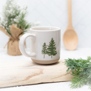 Winter Christmas Tree 14 oz. Ceramic Morning Coffee Mug