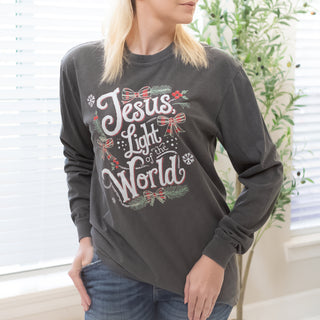 Jesus Light of the World Long Sleeve Graphic Tee