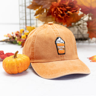 Pumpkin Spice Latte Chenille Baseball Cap 
