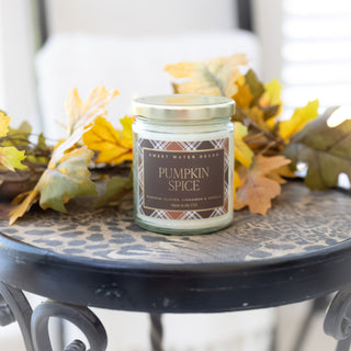 Pumpkin Spice Scented Soy Candle by Sweet Water Decor 