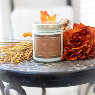 Hello Fall Scented Soy Candle by Sweet Water Decor 