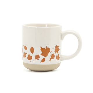 Fall Orange Leaves 14 oz. Ceramic Morning Coffee Mug 