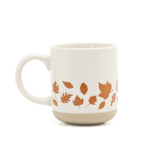 Fall Orange Leaves 14 oz. Ceramic Morning Coffee Mug 