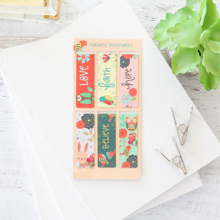 Walk in Love Magnetic Bookmark Set for Your Books & Journals