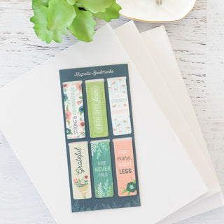 Floral Garden Magnetic Bookmark Set for Your Books & Journals