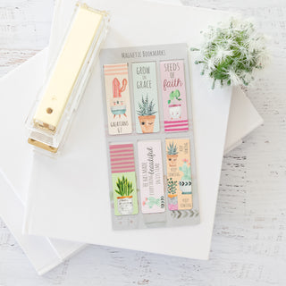 Grow in Grace Magnetic Bookmark Set for Your Books & Journals