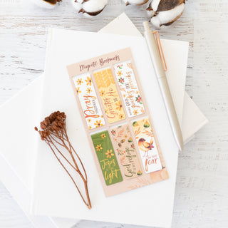 God Is My Refuge Magnetic Bookmark Set for Your Books & Journals