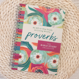Proverbs The Bible Study Collective All in One Inductive Study journal with colorful floral cover at Christian Faith-based Boutique