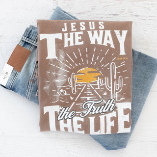 Jesus The Way The Truth The Life Graphic Tee - Bennett Avenue Boutique