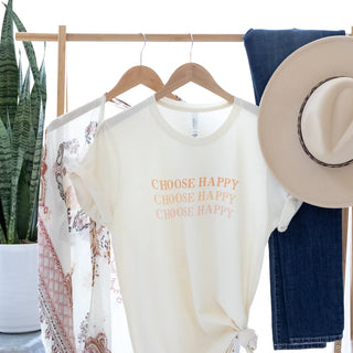 Choose Happy Graphic tee Joyful Moose
