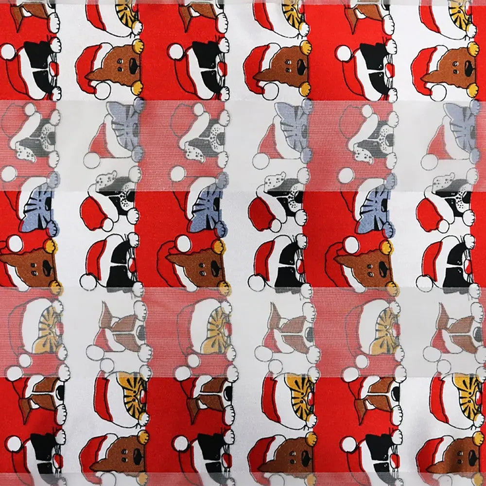 Christmas Dog and Cat Satin Scarf Judson