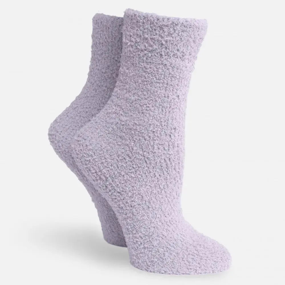 Copy of Plush Knit Socks Mid-Rise Solid Basic Lilac Amazingly Super Snuggly Judson