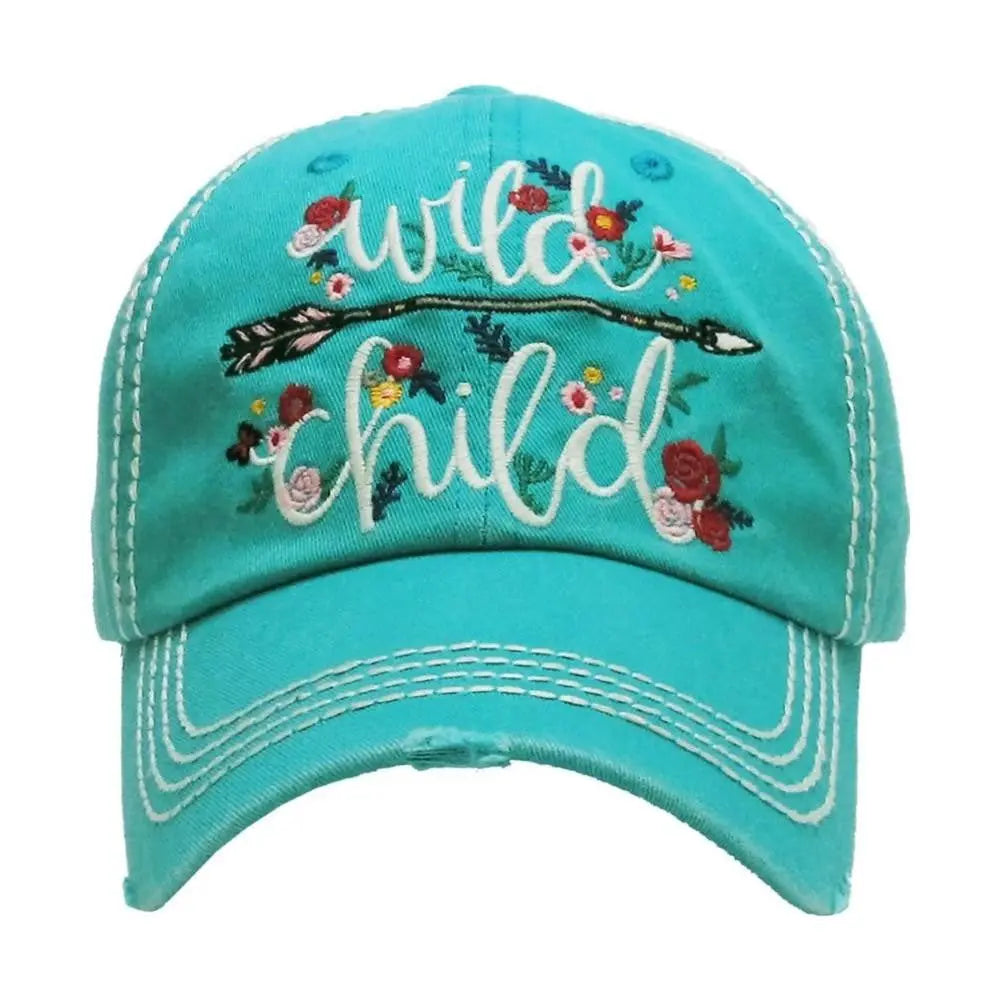 Distressed Wild Child Baseball Caps Judson