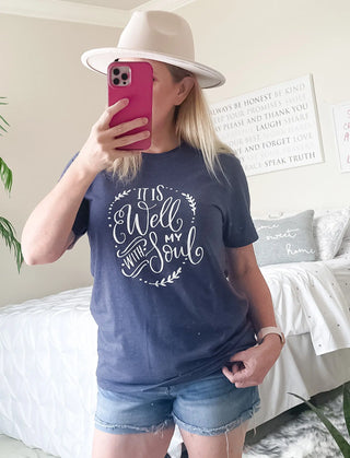 It Is Well With My Soul Graphic Tee Humm & Willow
