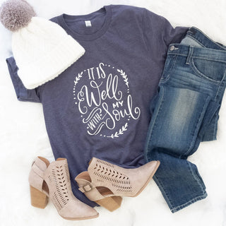 It Is Well With My Soul Graphic Tee Humm & Willow