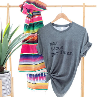 Mas Tacos Por Favor Grey Short Sleeve Graphic tee Judson