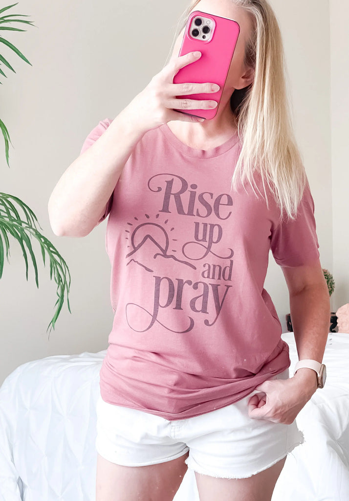 Rise Up and Pray Graphic Tee Rockledge Designs