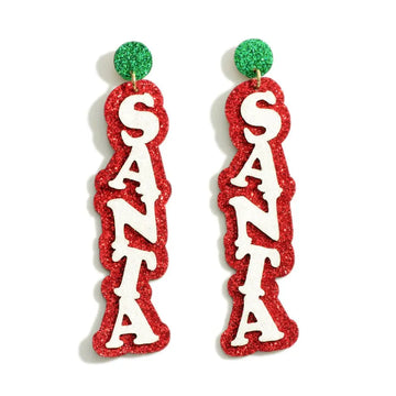 Santa Sparkle Christmas earrings Judson