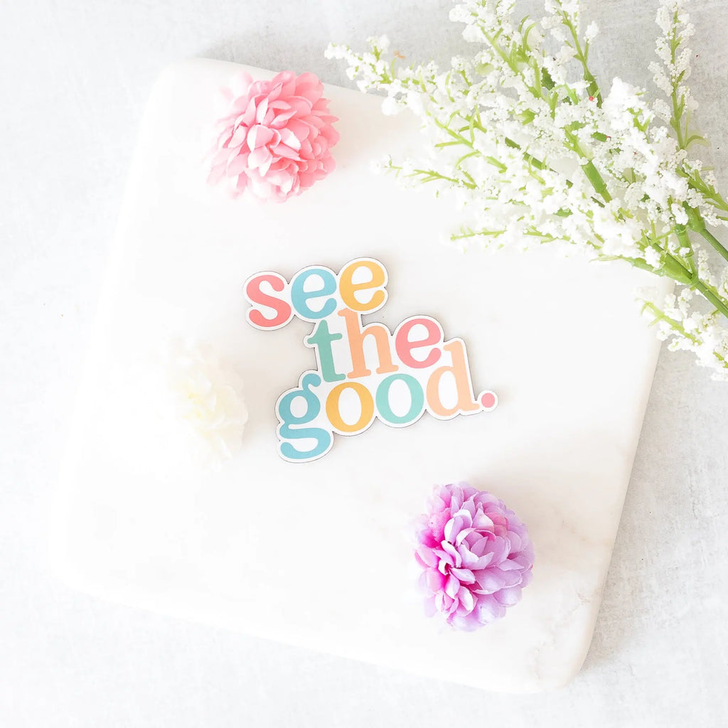 See the Good in Large Print and Pastel Colors Magnet Savannah and James Co.