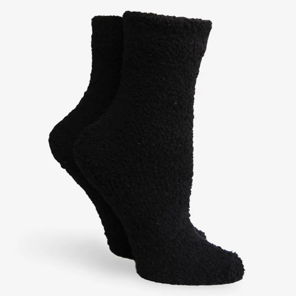 Solid Super Snuggly Plush Knit Socks - Mid Rise Judson