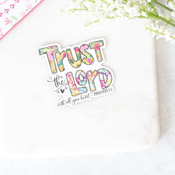 Trust the Lord Whimsical Font in Pastel Colors Magnet Savannah and James Co.